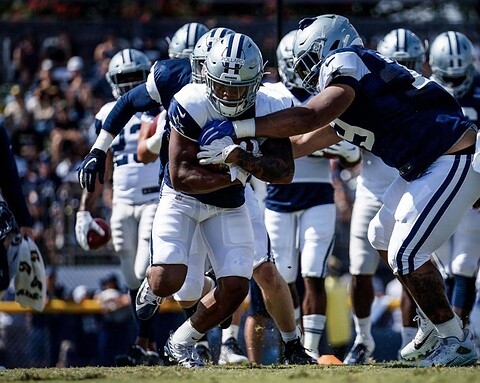 Tony Pollard Continues to Impress in Training Camp