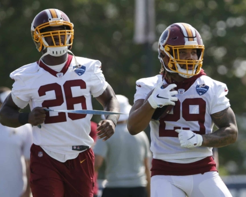 Adrian Peterson, Derrius Guice, Redskins