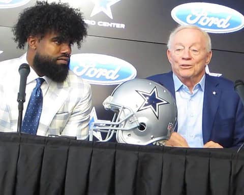 Ezekiel Elliott, Jerry Jones