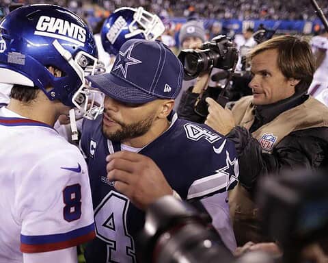 Daniel Jones Asks Dak Prescott For His Thoughts On Jason Garrett