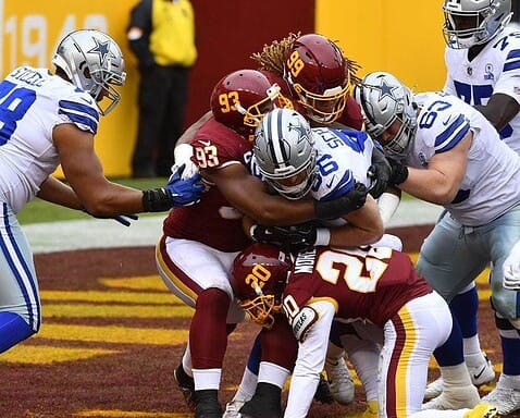 WAS 22, DAL 3: Cowboys Build Another Big Halftime Deficit