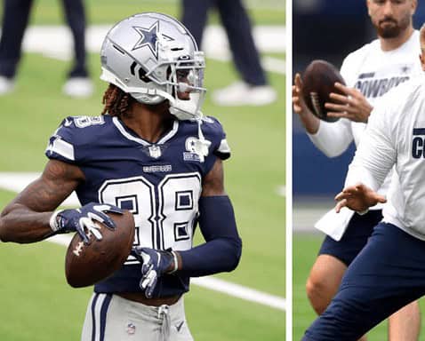 WR CeeDee Lamb, C Tyler Biadasz Make PFF All-Rookie Team for Weeks 1-4