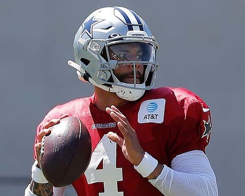 Dak Prescott Looked Sharp in Competitive Team Drills on Wednesday