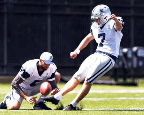 Lirim Hajrullahu Takes Early Lead in Cowboys Kicker Competition