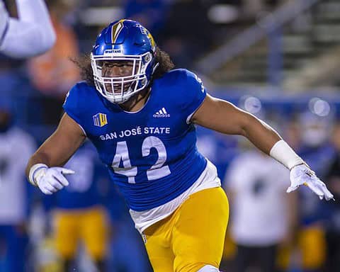 Cowboys draft San Jose State DE Viliami Fehoko Jr. with the 129th pick