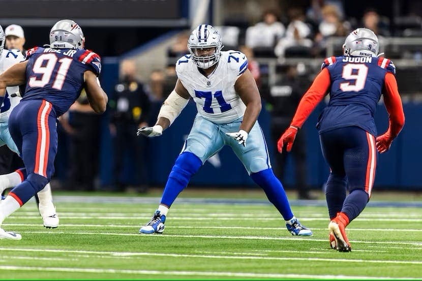 At least one 2023 Cowboys' backup will start on the offensive line in 2024 1