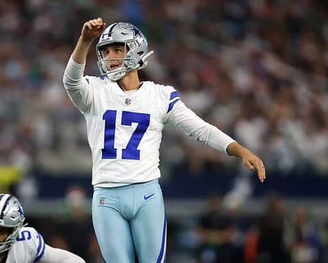 Trey Lance finds the end zone, Brandon Aubrey finds another record in Vegas victory 1