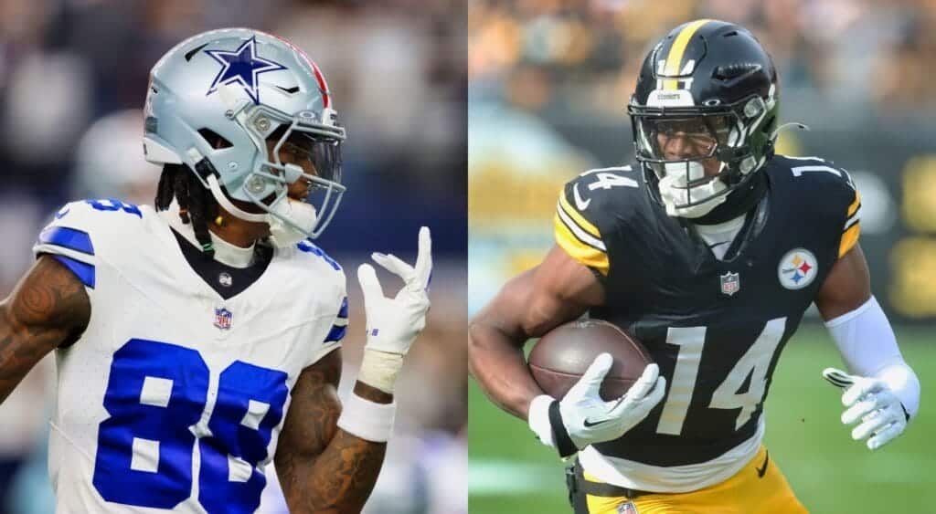 Exploring the Dallas Cowboys and Pittsburgh Steelers football game, highlighting star players and team rivalry, with a focus on NFL football action and team-centered sports photography.
