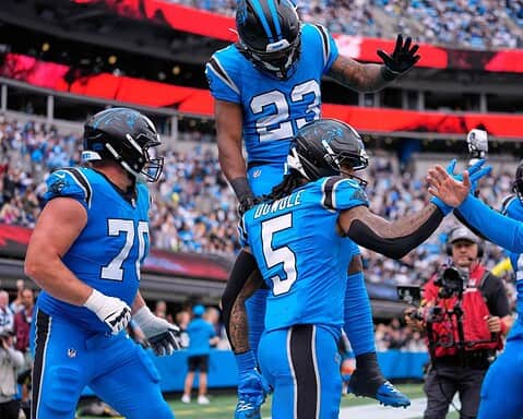 Rico Dowdle beat his former Cowboys team on Sunday.