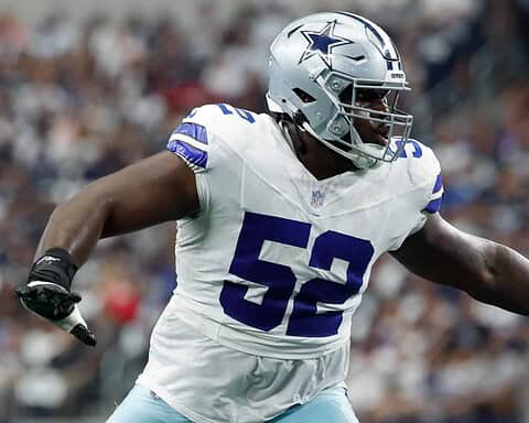 Tyler Booker, a member of the Cowboys' 2025 class of rookies.