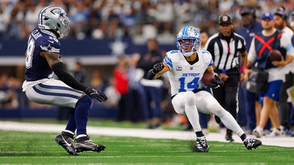 Lions WR Amon-Ra St. Brown will miss tonight's game against the Cowboys.
